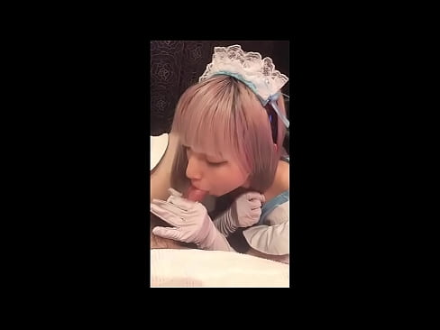 ❤️ جاپاني بت [میوکا]، د فرانسوي نوکرۍ جامې، لومړۍ برخه، بلو جاب او د لوشن سره ټوکر ️❌  ❌